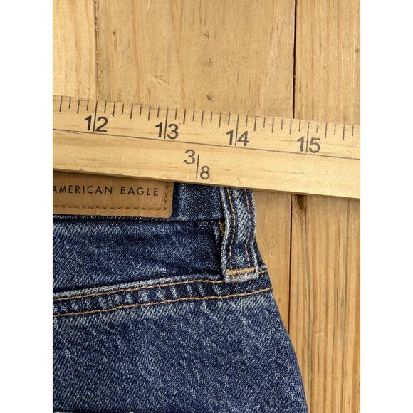 American Eagle Curvy 90s Straight High Rise Stretch Denim Jeans 8S 28x28 New - Picture 6 of 9